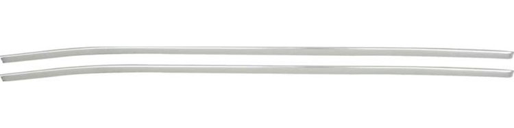 MN1472 Door And Quarter Top Edge Moldings Set for 1970-1974 Plymouth Barracuda [4-Piece Set, Aluminum]