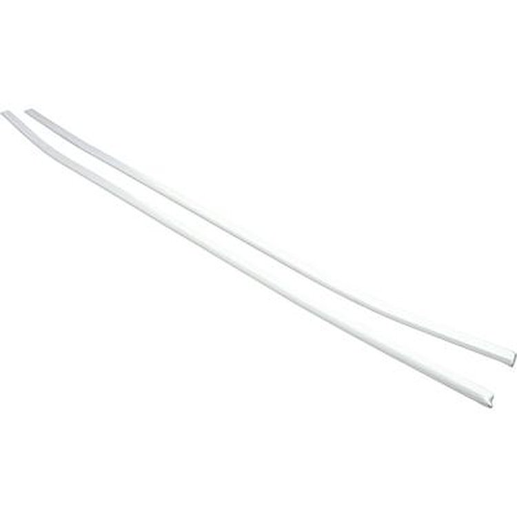 MN2114-Door Top Edge Moldings 1970-74 Convertible Barracuda Pair; Anodized Aluminum