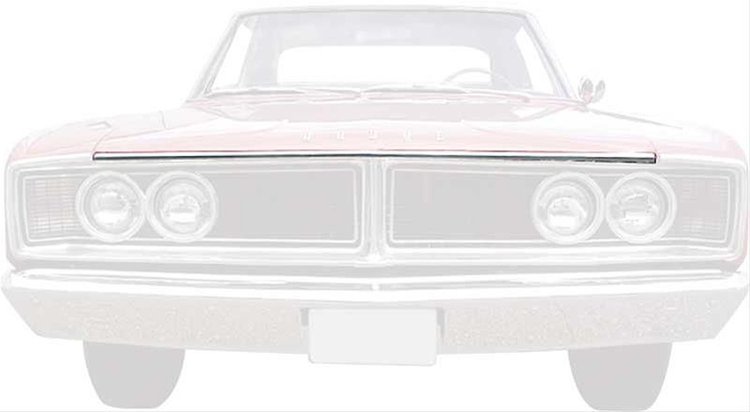 MN2171 Hood Lip Molding 1966 Dodge Coronet