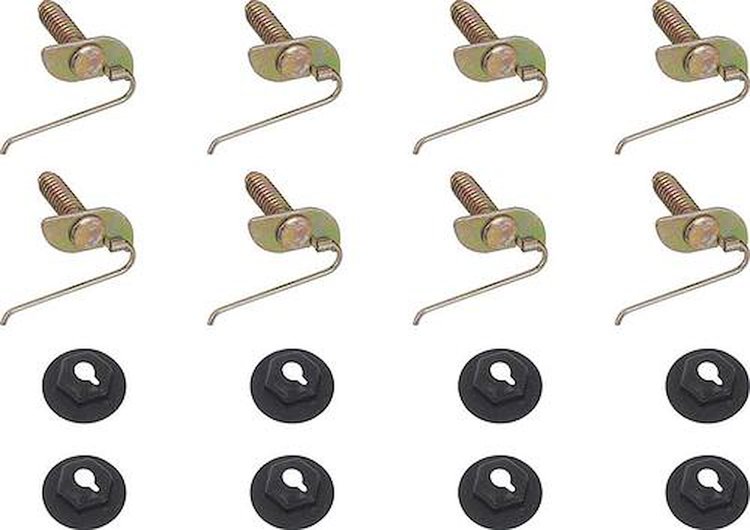 MN2172 Hood Lip Molding Hardware Set-1965-67 Dodge Coronet