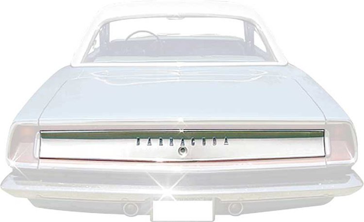 MN2174 Trunk Trim Finish Panel 1969 Plymouth Barracuda