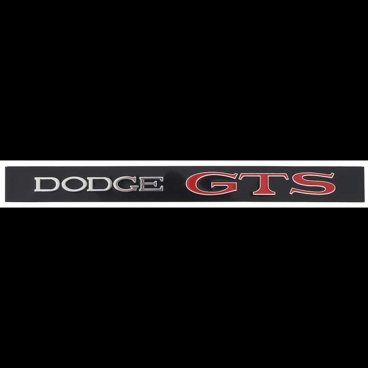 GTS Rear Trunk Lid Panel Emblem 1969 Dodge Dart