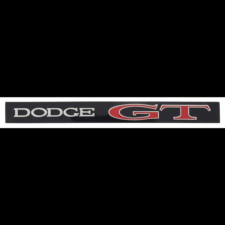 GT Rear Trunk Lid Panel Emblem 1969 Dodge Dart