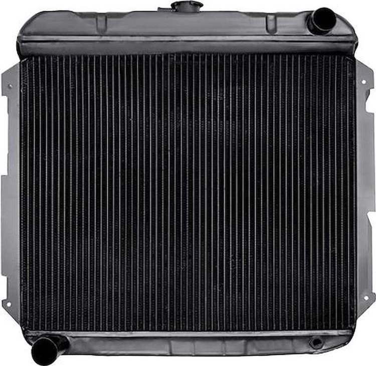MP61001S Radiator 1966-69 Mopar B-Body Replacement 4 Row Copper; 426 Hemi Manual Transmission