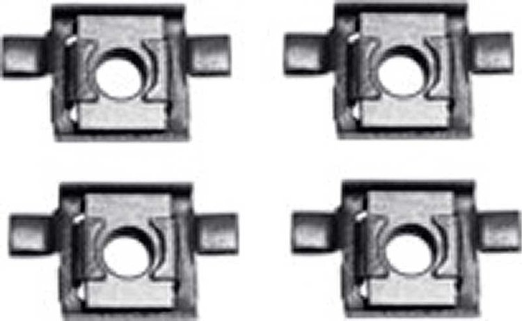 MP6506 1962-74 Dodge, Plymouth A, B, E-Body; Fan Shroud Bracket Nut Set; with 22 in. Radiator; 4 Piece Set
