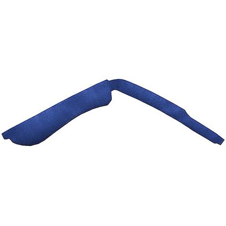 MP684818 1974-76 Dart, Duster, Scamp; Automatic Trans; 1-Piece Console Side Panel Carpet Strip; Cutpile; Ocean Blue / Bright Blu