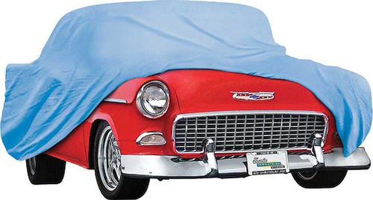 MT8602GBL 1955-56 Chevrolet 2 Door All Models Blue Weather Blocker Car Cover