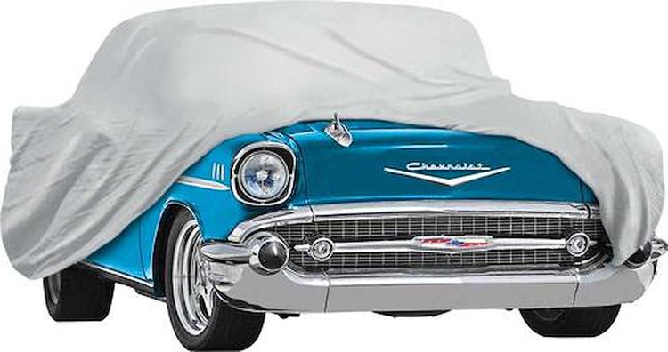 MT8603FGR Car Cover 1957 Chevrolet 2-Door/4-Door (Except Wagons) Grey Softshield Flannel