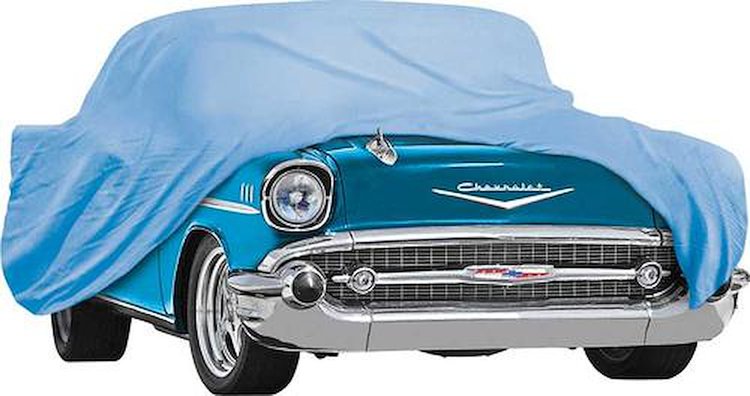 MT8603GBL 1957 Chevrolet 2 Door/4 Door (Except Wagons) Blue Weather Blocker Car Cover