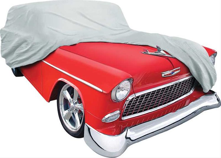1955 CHEVROLET WEATHER BLOCKER CAR COVER - 2 / 4 DOOR WAGONS - GRAY