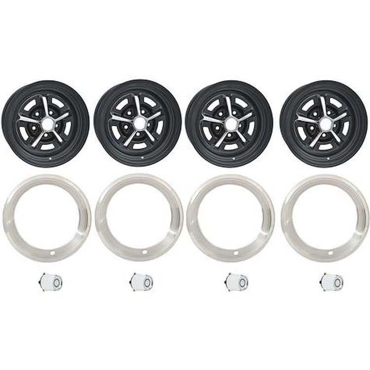 MW6125 14" X 6"14" x 7" Magnum 500 Road Wheel, Trim Ring & Center Cap; 5 X 4-1/2" Bolt Pattern; 4"4-1/8" Backspace