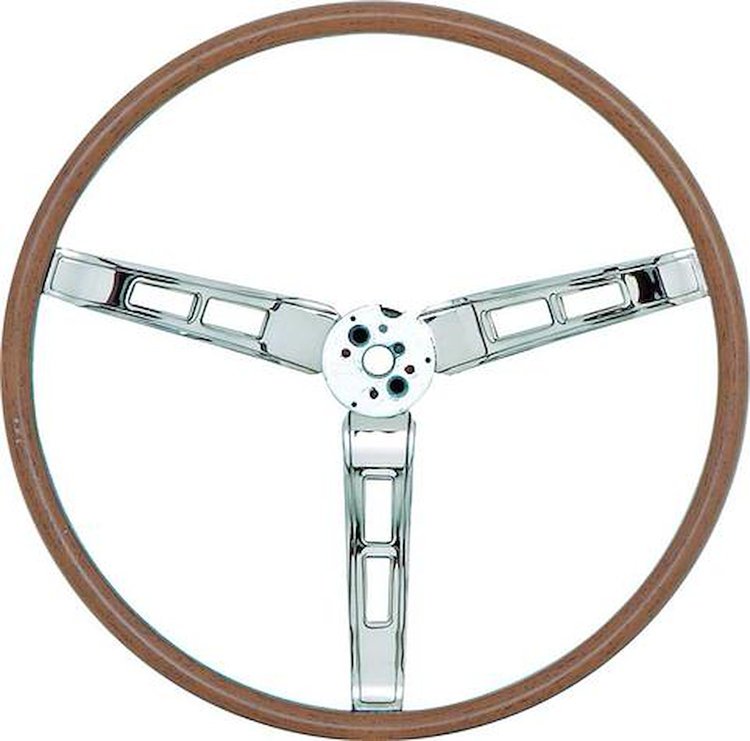 MW748 1966-69 Chrysler, Dodge, Plymouth; Rallye Woodgrain Steering Wheel ; A,B,C Body
