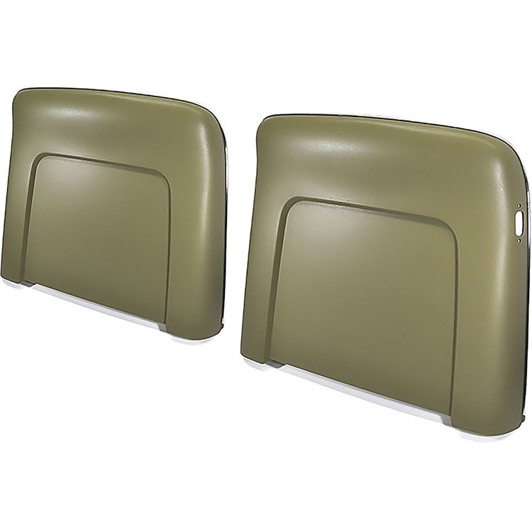 N1009 1968-72 GM; Seat Back Panels; Strato Bench or Bucket; 1968 All, 1969-72 Reclining Only; Ivy Gold ABS