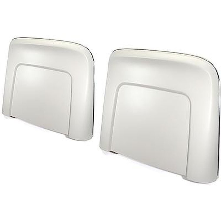 N1011 1966 Buick, Cadillac, Chevrolet, Oldsmobile, Pontiac; Strato Bench or Bucket; Seat Back Panels; White ABS