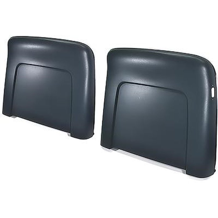 N1028 1968-72 GM; Seat Back Panels; Strato Bench or Bucket; 1968 All, 1969-72 Reclining Only; Dark Blue ABS