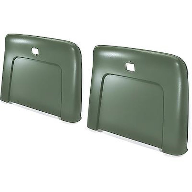 N1113 1969-72 Buick, Cadillac, Chevrolet, Oldsmobile, Pontiac; Strato Bench or Bucket; Seat Back Panels; Dark Green ABS
