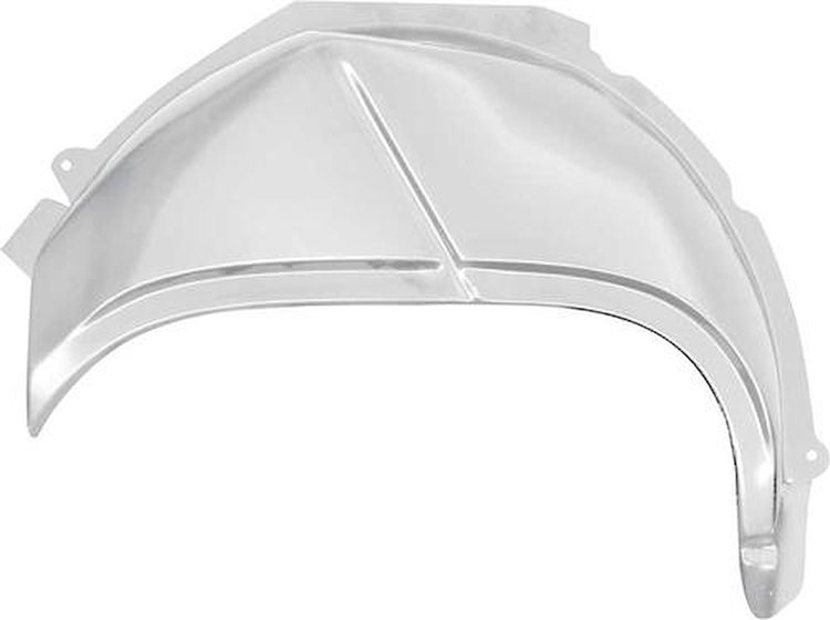 N118W 1966-67 Chevy II / Nova; Rear Outer Wheelhouse; Passenger Side; Silver Weld Thru Coating