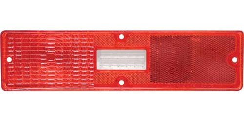 N5503 Tail Light Lens 1970-71 Nova; Rectangular Backup Lens; Drivers Side