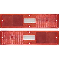 N5504 Tail Light Lens 1970-71 Nova; Rectangular Backup Lens; Passenger Side