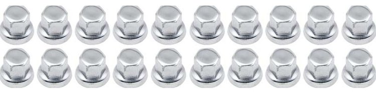 1977-81 Aluminum Wheel 7/16 -20 Chrome Lug Nut Set