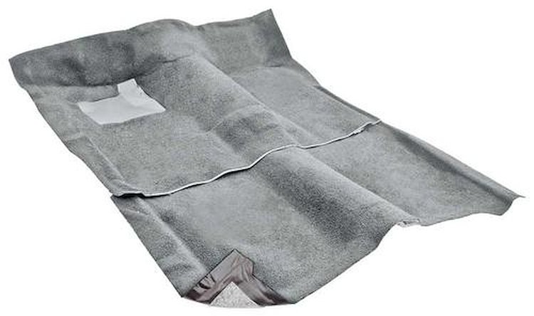 NC74791123 Molded Carpet 1974-79 Nova, Ventura, Omega, Skylark; 2 Or 4-Door; Without Console; Cut Pile; Silver