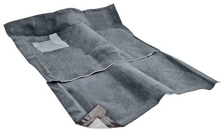 NC74791125 Molded Carpet 1974-79 Nova, Ventura, Omega, Skylark; 2/4-Door; Without Console; Cut Pile; Medium Gray