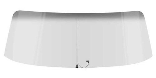 NR690Y Windshield 1968-74 Chevy II/Nova 2 Door With Antenna; Clear with Smoke Gray Tinted Shade