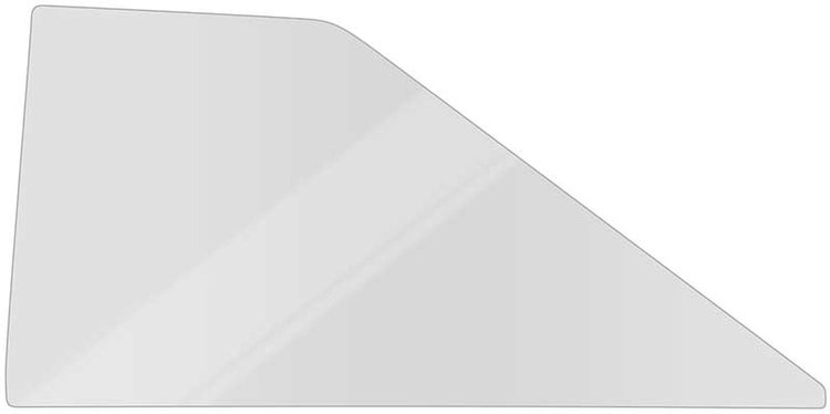 NR704C 1962-65 Chevy II / Nova; Quarter Window Glass; 2 Door Hardtop; Clear Glass; RH or LH