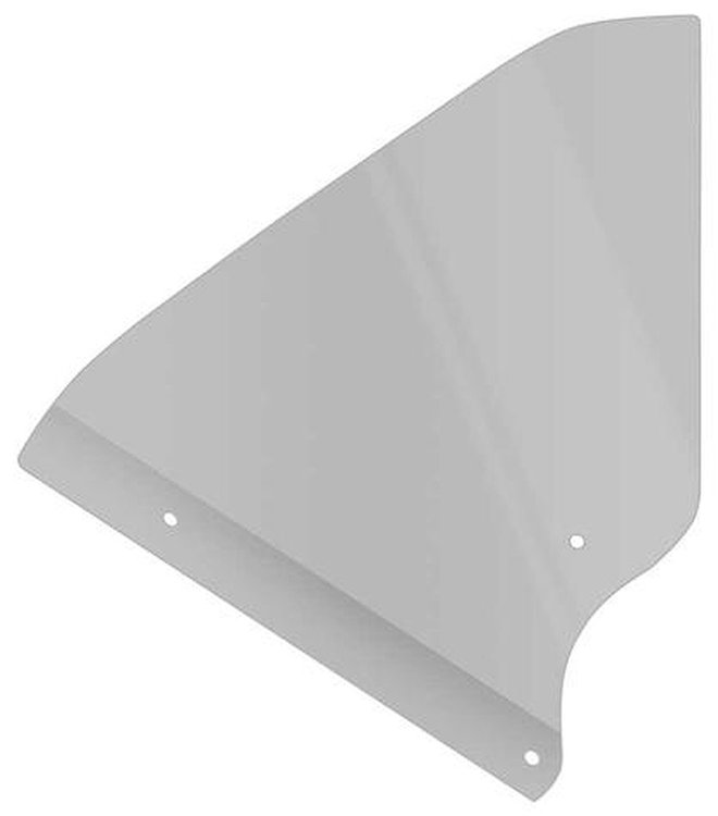 NR706Y Quarter Window Glass for 1966-1967 Chevy II/Nova 2 Door Hardtop [Smoke Gray Tint, LH or RH]
