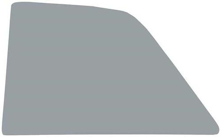 NR710Y Quarter Window Glass-1966-67 Chevy II/Nova 2 Door Sedan Smoke Gray Tinted-LH Or RH