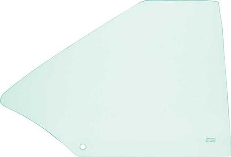 NR712T Quarter Window Glass-1968-72 Chevy II, Nova, Ventura; 2-Door Coupe; Tinted Glass; RH Passenger Side