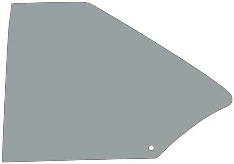NR713Y Quarter Window Glass-1968-72 Chevy II/Nova/Ventura; 2-Door Coupe; Smoke Gray Tinted; LH
