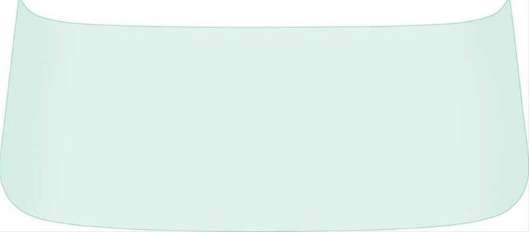 NR734T Back Window Glass; 1962-64 Chevy II, Nova; Green Tinted; 2 or 4 Door Sedan
