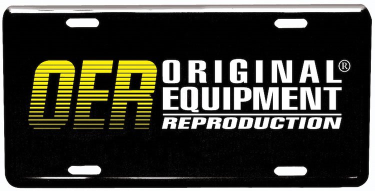 Original Equipment Reproduction License Plate