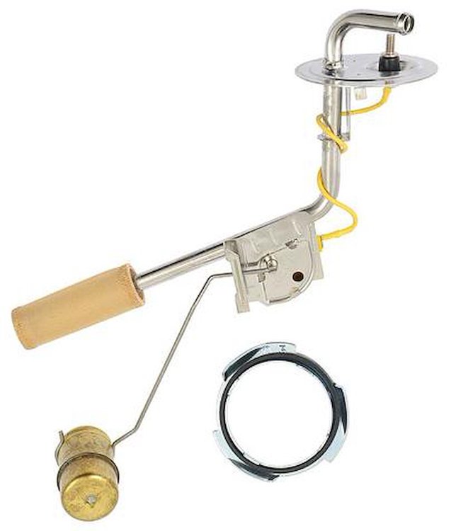 P9275A 1960-68 Mustang, Falcon, Comet; Fuel Tank Sending Unit; without Low Fuel Warning; 3/8 in. Pipe; Stainless