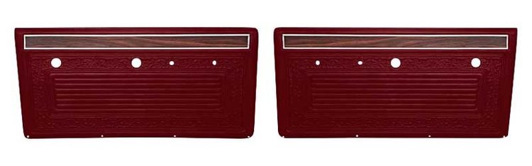 PA202202 ABS Door Panels; 1970-71 Chevrolet/GMC Truck; Red