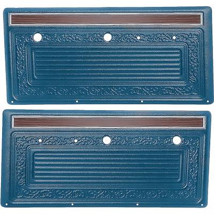 PA202208 ABS Door Panels; 1970-71 Chevrolet/GMC Truck; Blue
