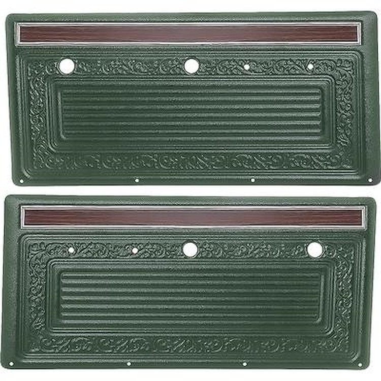 PA202213 ABS Door Panels; 1970-71 Chevrolet/GMC Truck; Green
