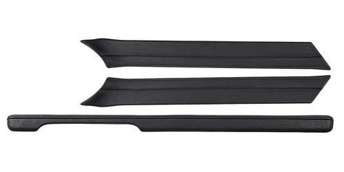 PADKIT1 1967-68 Mustang Lower Instrument Panel Pad/Windshield Pillar Pad Kit- Black