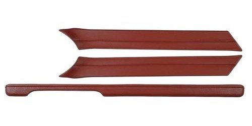 PADKIT2 1967-68 Mustang Lower Instrument Panel Pad/Windshield Pillar Pad Kit- Dark Red
