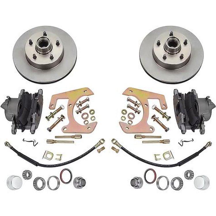 PB10219A 1947-59 Chevrolet, GMC Pickup, Front 5 Lug Disc Brake Conversion Set, 5 x 4-3/4 in. Lug Pattern, Plain Rotors