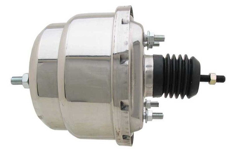PB1081C Universal 7" Dual Diaphragm Power Brake Booster - Chrome