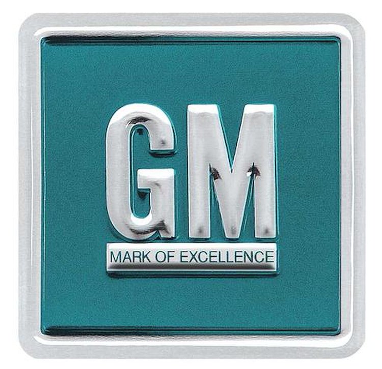 1964-1967 GM Mark of Excellence Door Emblem