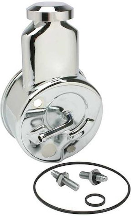 PR6372C 1955-72 Chevy, GMC Car & Truck; Chrome Power Steering Reservoir; 6 Cyl., Small Block; with Short Water Pump