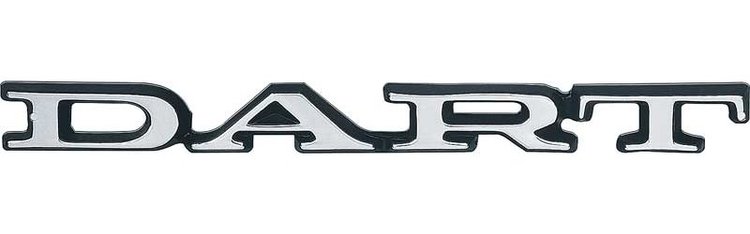 PS500113 Metal Sign Photorealistic; Dart Logo; Measures 20" X 2"