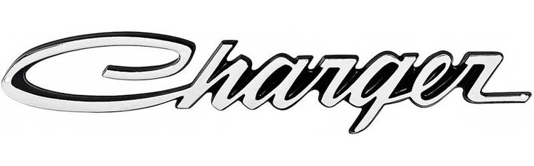 PS500117 Metal Sign Photorealistic; Charger Logo; Measures 22" X 4"