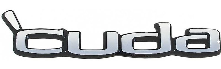 PS500120 Metal Sign Photorealistic; 'Cuda Logo; Measures 20" X 4"