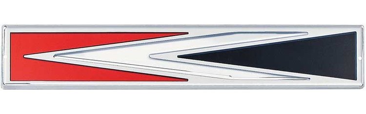 PS500127 Metal Sign Photorealistic; Charger Arrow Logo; Measures 20" X 4"