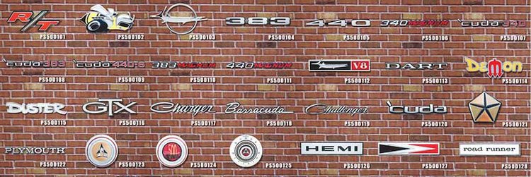 PS500990 Metal Sign Kit - Mopar Signs