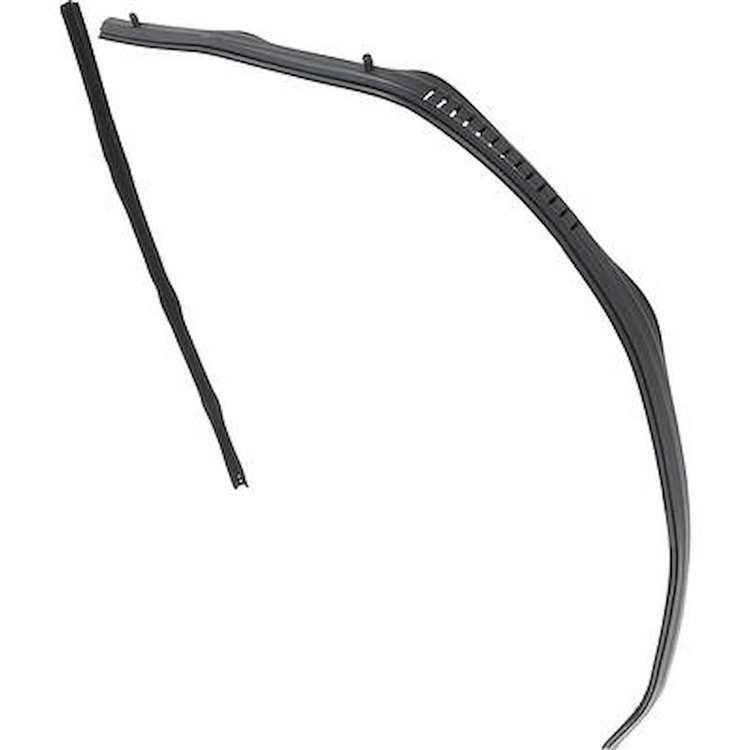 PW1078L 1973-80 Chevrolet/GMC Truck; Door Glass Run Weatherstrip; With Division Bar Felt; LH Side